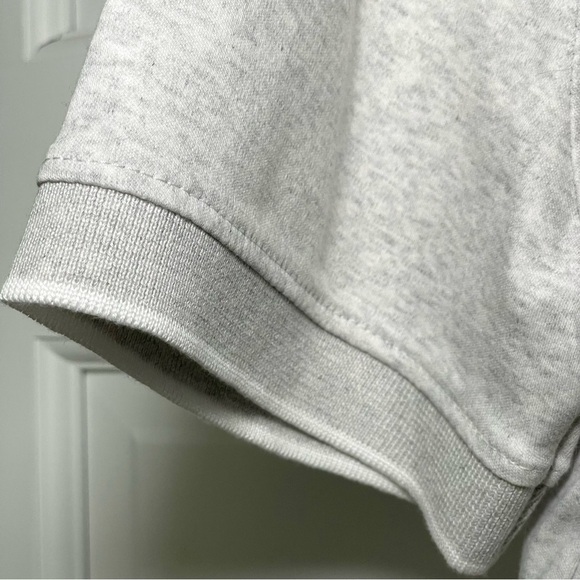 Banana Republic Light Grey Heather Polo with White Piping Luxe Touch Slim size M - Picture 4 of 8